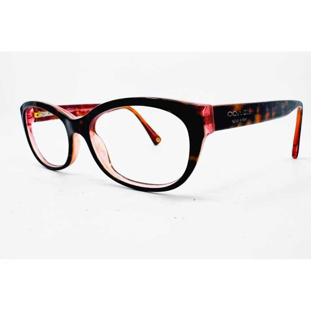 Coach Eyeglasses Womens Tortoise Pink HC 6041 Kristin 51-16-135 5115